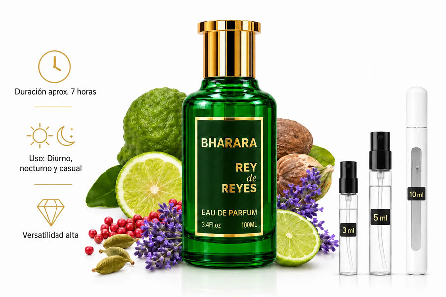 Bharara Rey de Reyes EDP Decant (muestra) hombre