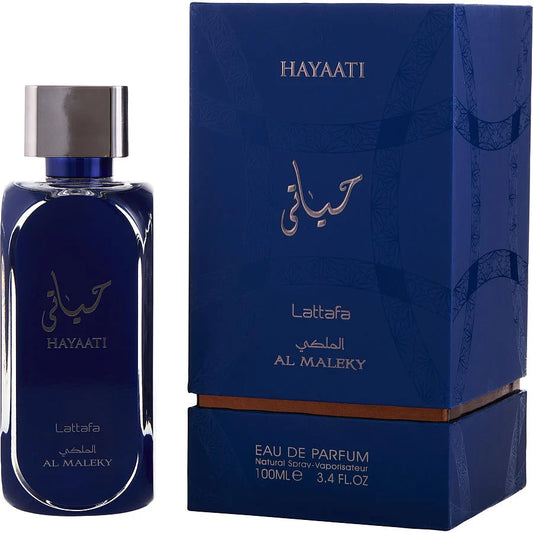 Hayaati Al Maleky Lattafa Perfume Árabe 100 ml Para Hombre