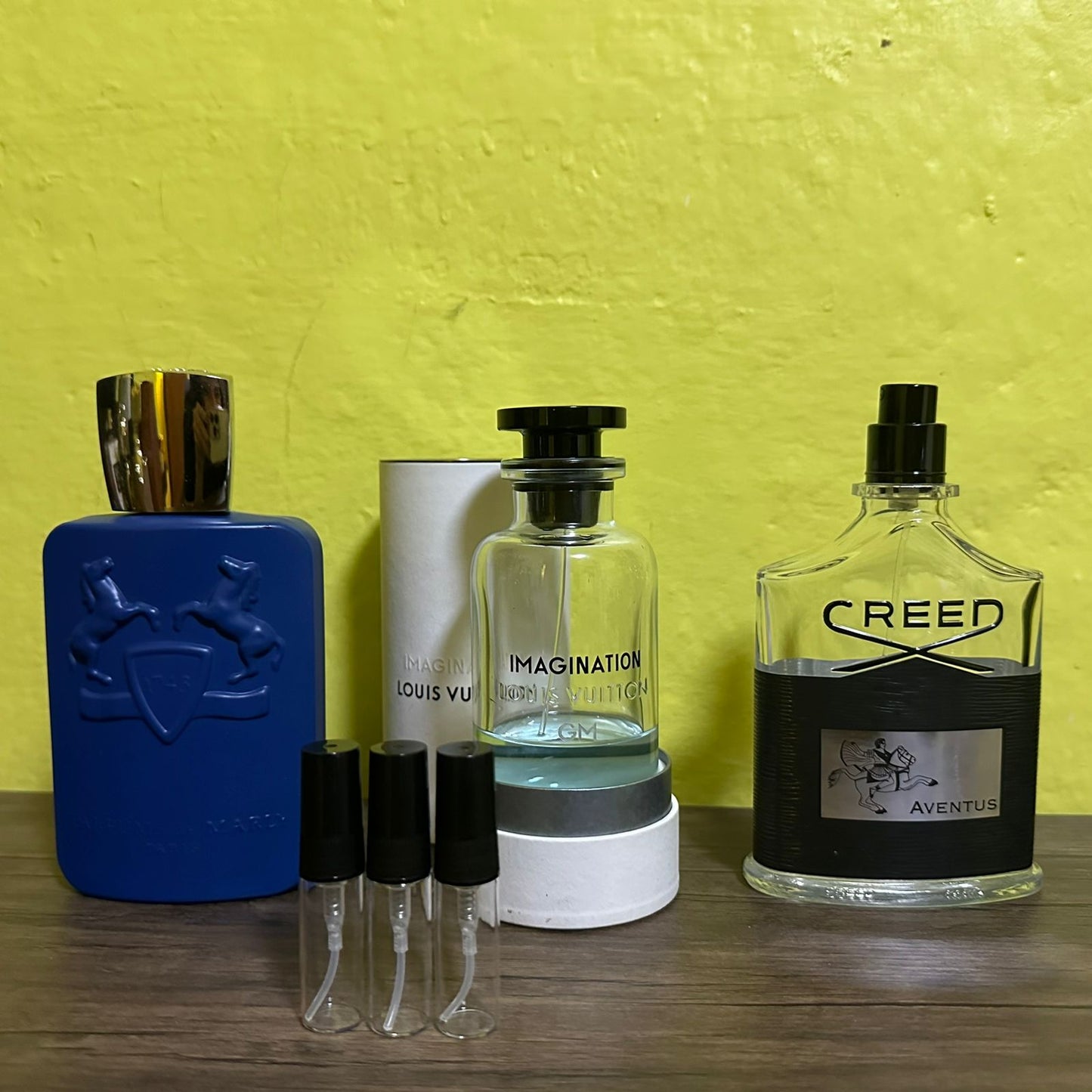 Tres Muestras Perfumes Nicho (aventus+Imagination+Percival) Para Hombres