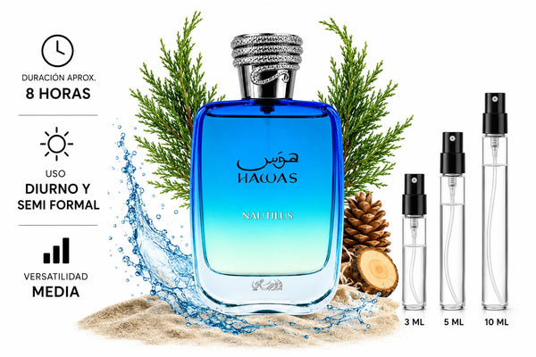 Rasasi Hawas Nautilus Decant (muestra) hombre