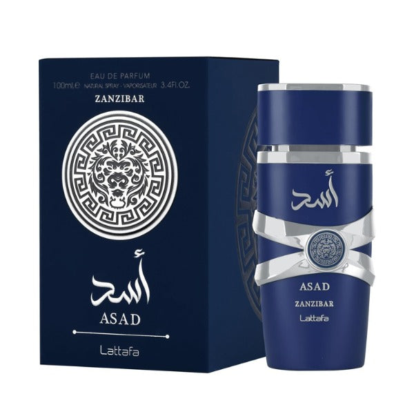 Asad Zanzíbar 100 ml Edp Lattafa Perfumes Para Hombre