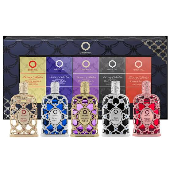 Mini Set 5 Piezas Luxury Collection de Orientica 7.5 c/u Para hombre y mujer