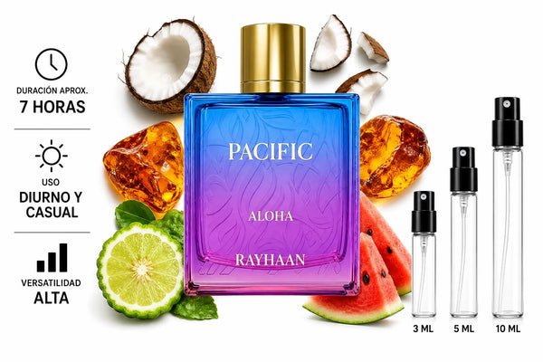 Rayhaan Pacific Aloha Decant (muestra) hombre y mujer