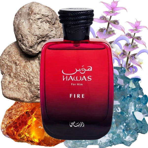 Hawas Fire Rasasi Decant (muestra) Hombre