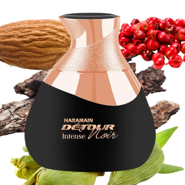 Detour Noir Intense Al Haramain Decant (muestra) Hombre – Perfume Árabe México
