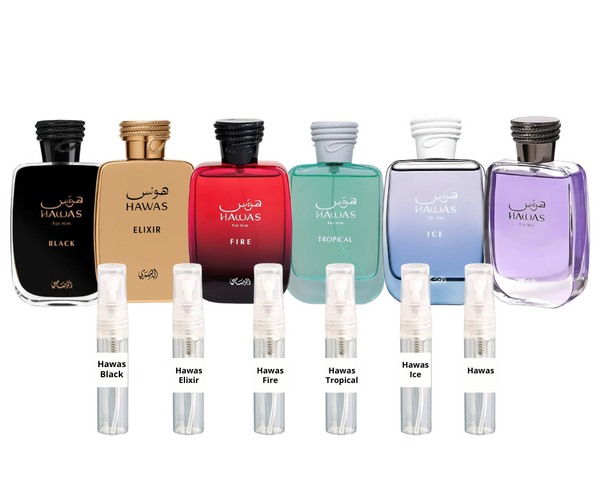 Set Perfumes Arabes Hawas Hombre Decants