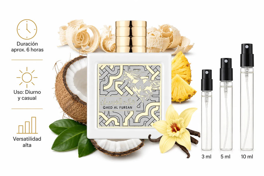 Qaed Al Fursan Unlimited Edp Lattafa Decant (muestra) Mujer