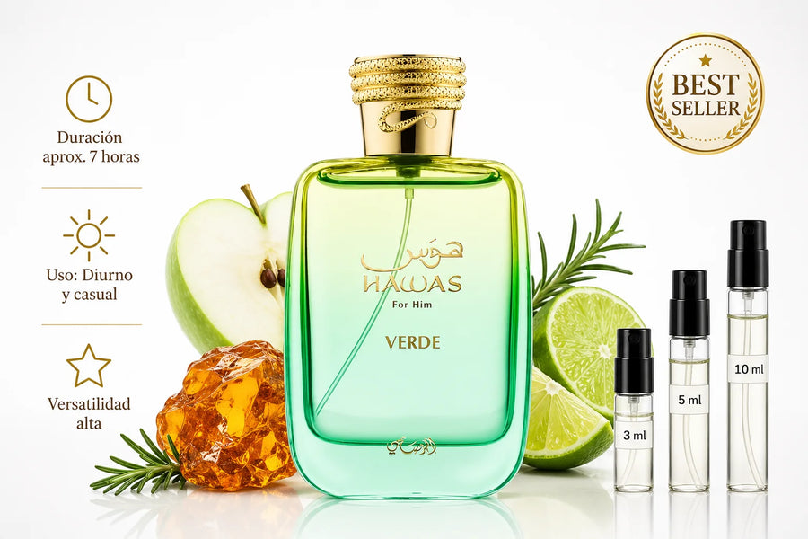 Rasasi Hawas Verde Decant (muestra) hombre