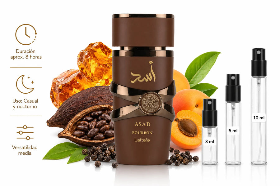 Lattafa Asad Bourbon EDP Decant (muestra) Hombre