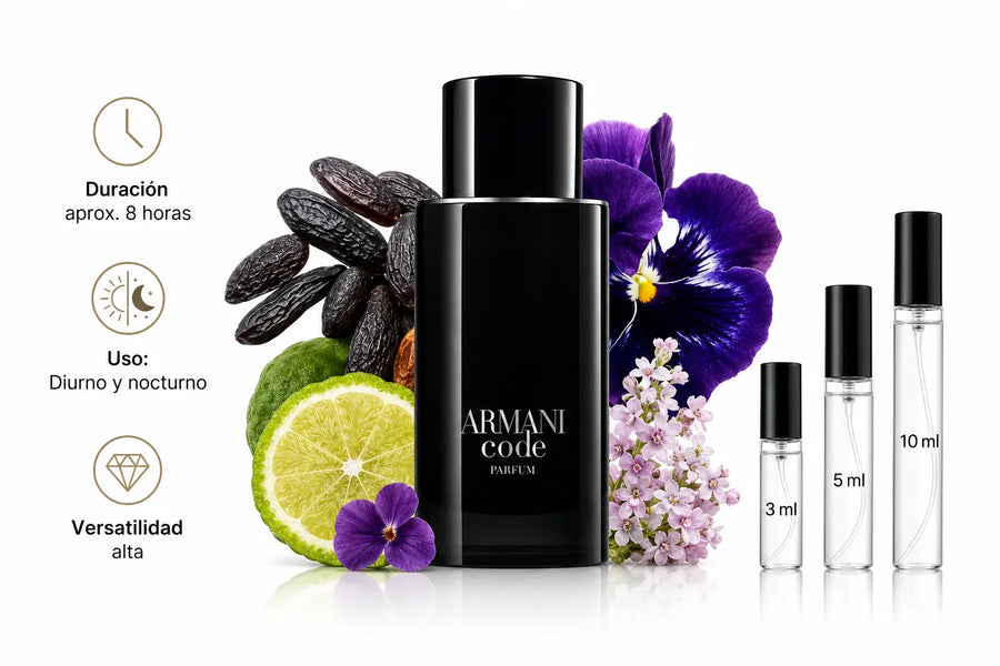 Armani Code Parfum de Giorgio Armani Decant (muestra) hombre