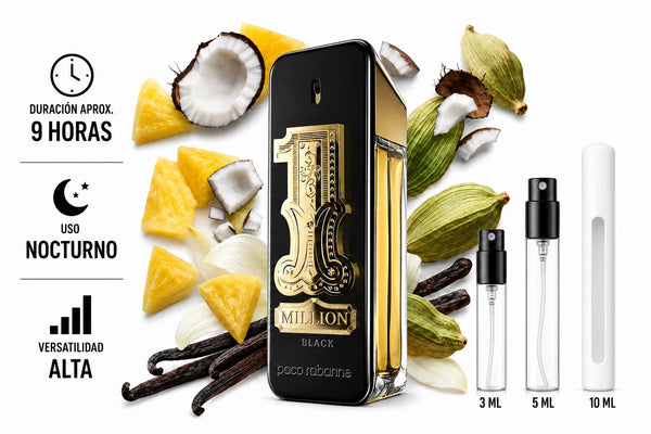 Rabbane 1 Million Black EDP Decant (muestra) hombre