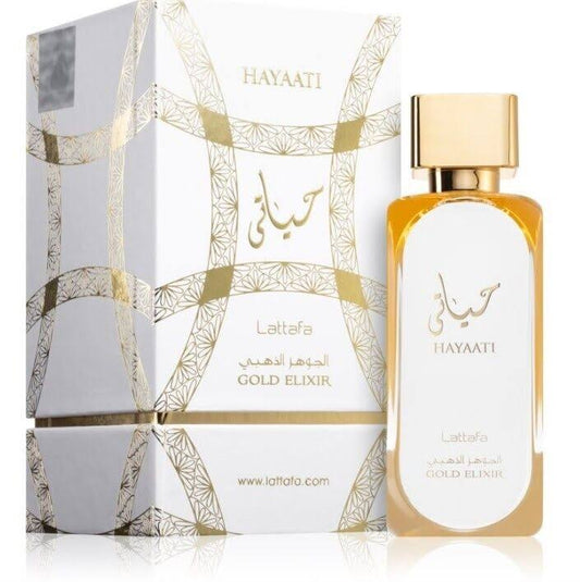 Hayaati Gold Elixir de Lattafa Perfumes 100 ml Para hombre