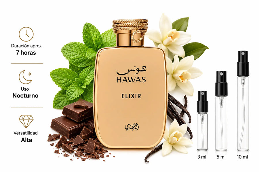 Rasasi Hawas Elixir Decant (muestra) hombre