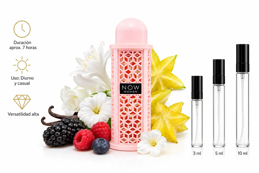 Rave Now Pink Lattafa Decant (muestra) Mujer
