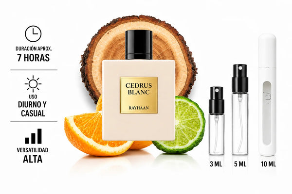 Rayhaan Cedrus Blanc Decant (muestra) hombre y mujer