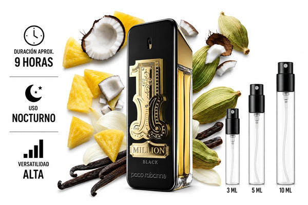 Rabbane 1 Million Black EDP Decant (muestra) hombre