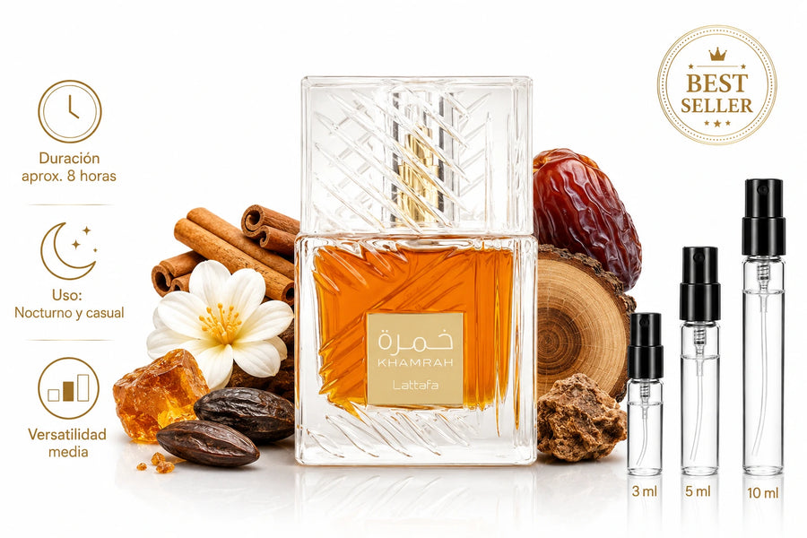 Khamrah Edp Lattafa Decant (muestra) Hombre y Mujer