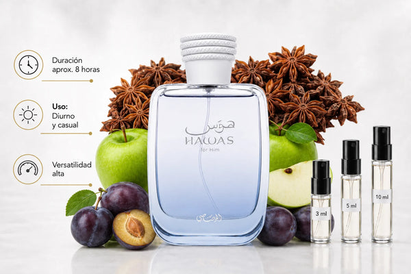 Hawas Ice EDP Rasasi Decant  (muestra) Hombre