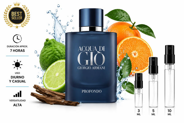 Acqua di Giò Profondo Giorgio Armani EDP decant (muestra)  Hombres