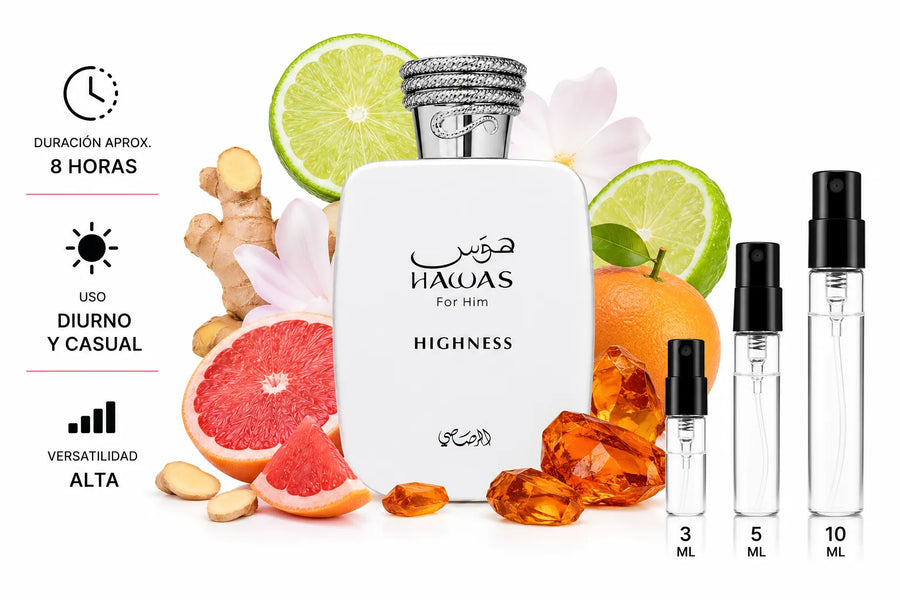 Rasasi Hawas Highness Decant (muestra) hombre